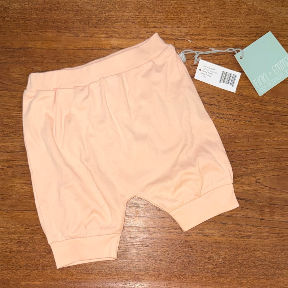 Peach Kids Shorts by Finn + Emma